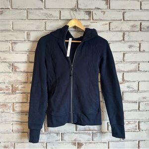 Lululemon Athletica Scuba Jacket Size 4 Navy Blue
